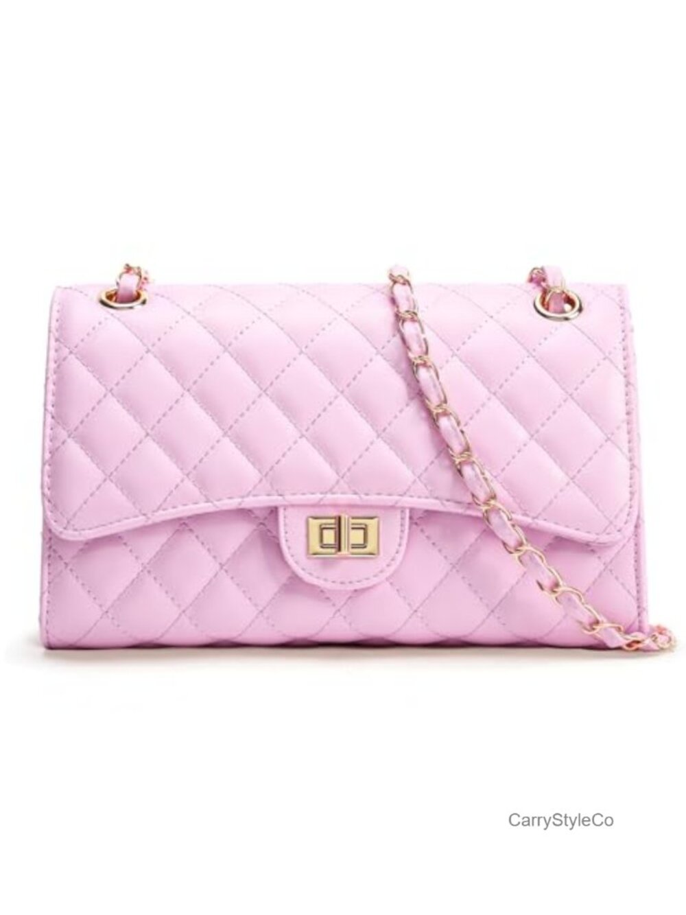 Quilted Crossbody Purse Women Faux Leather Shoulder Bag Satchel Handbag
